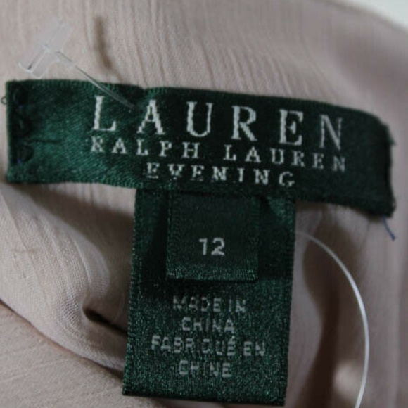 Lauren Ralph Lauren Silk NEW Zip Sweetheart Dress size 12 - Picture 8 of 8